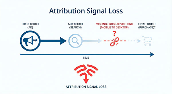 Attribution signal fading timeline