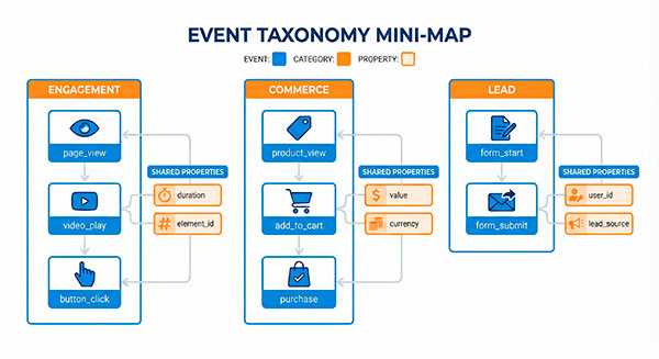 Event taxonomy map